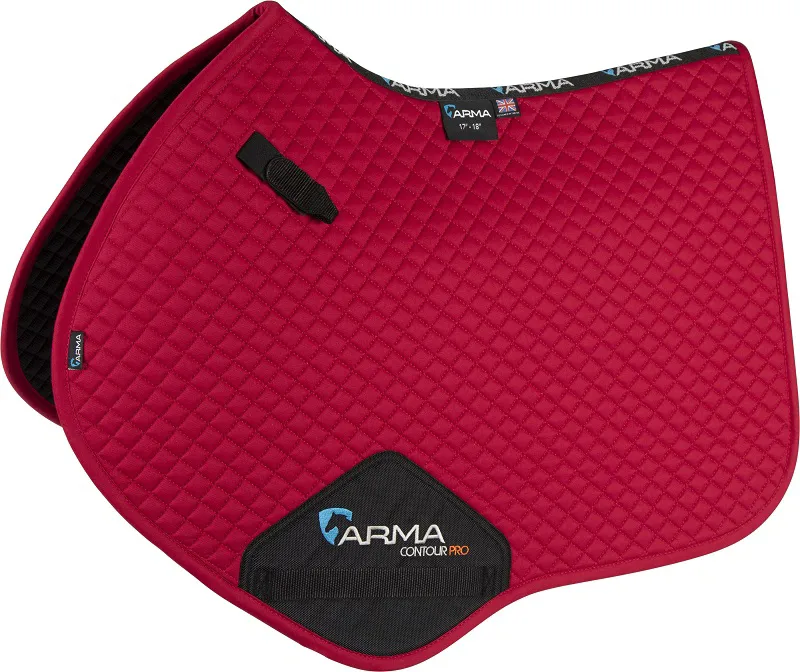 ARMA Jump Saddlecloth in Deep Red
